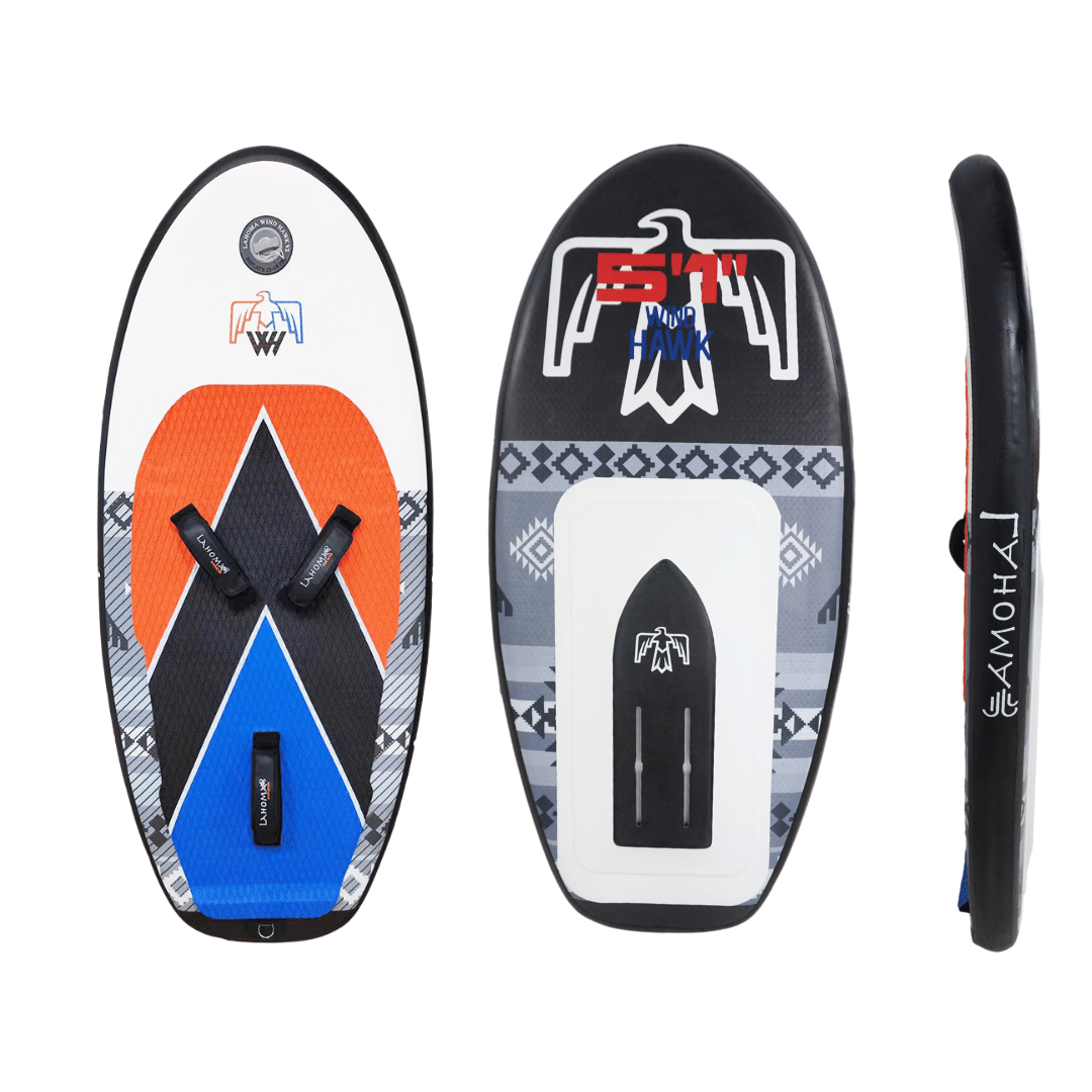 WIND HAWK - Inflatable Wingsurf Board With FOOTSTRAPE